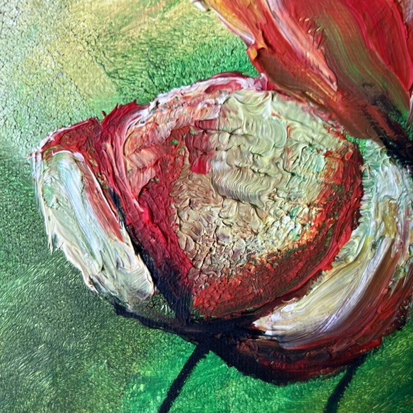 "Tulips".  oil on canvas, dimensions 51x41 cm.  pictures it’s my work. - Picture 4 of 7